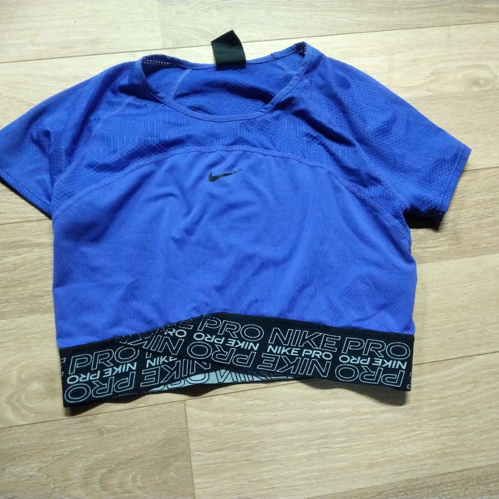 Nike Blue Crop Top